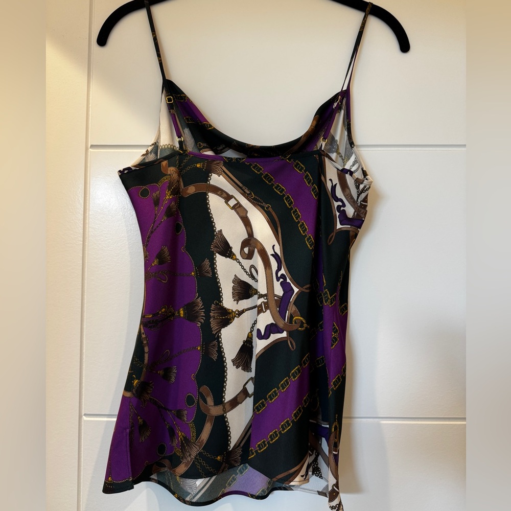 NWT Veronica Beard Sola Silk Print Top - Picture 4 of 5